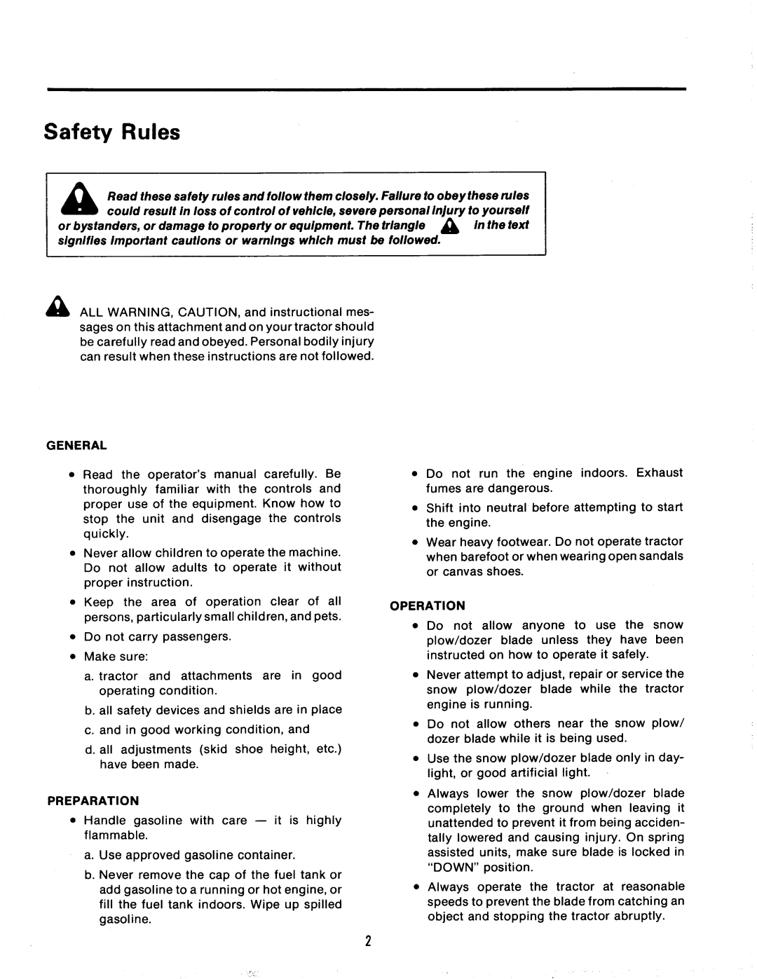 Snapper 1691523 manual 