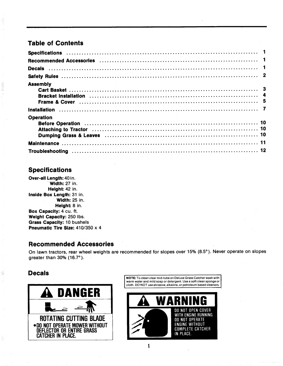 Snapper 1691524 manual 