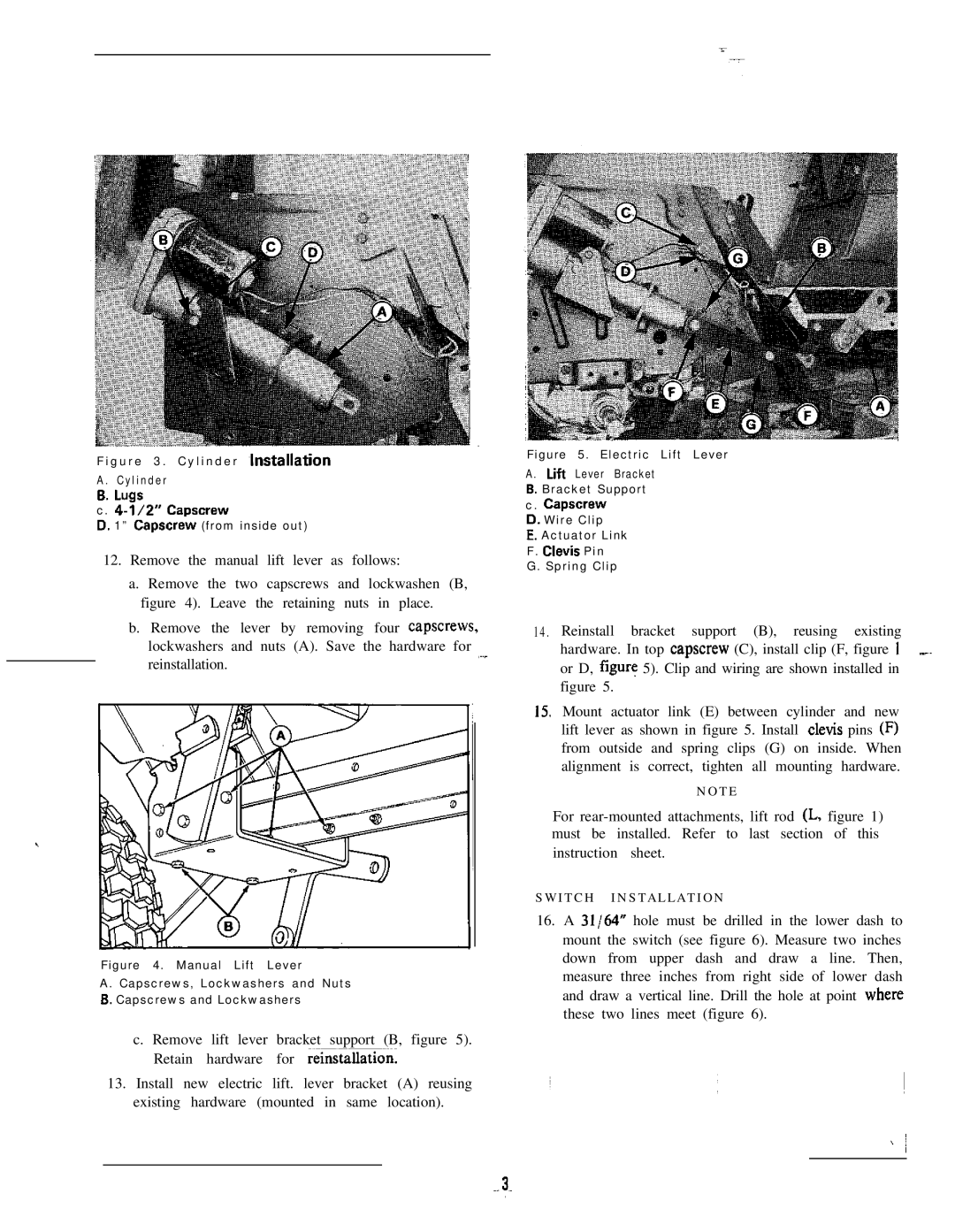 Snapper 1691531 installation instructions Switch Installation 