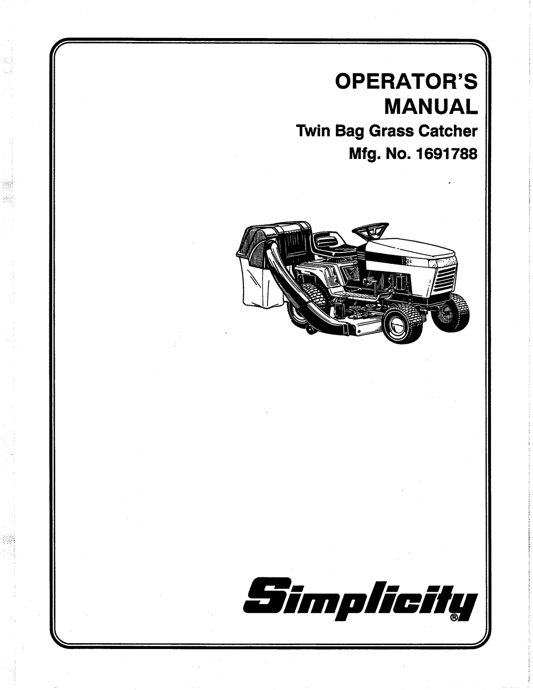 Snapper 1691788 manual 