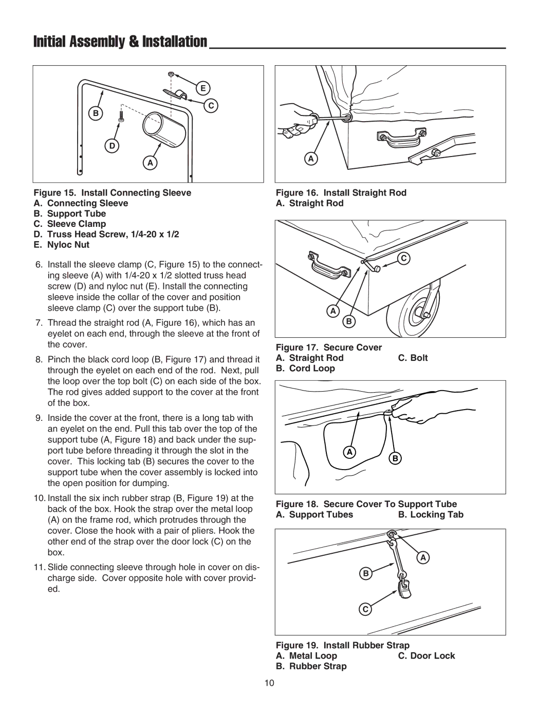 Snapper 1726564, 1694542 manual Initial Assembly & Installation 