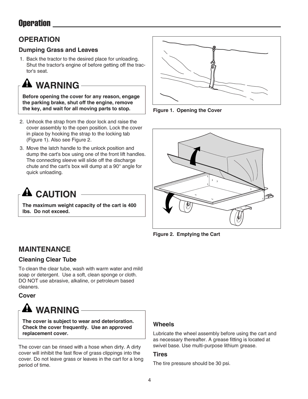 Snapper 1726564, 1694542 manual Operation, Maintenance 