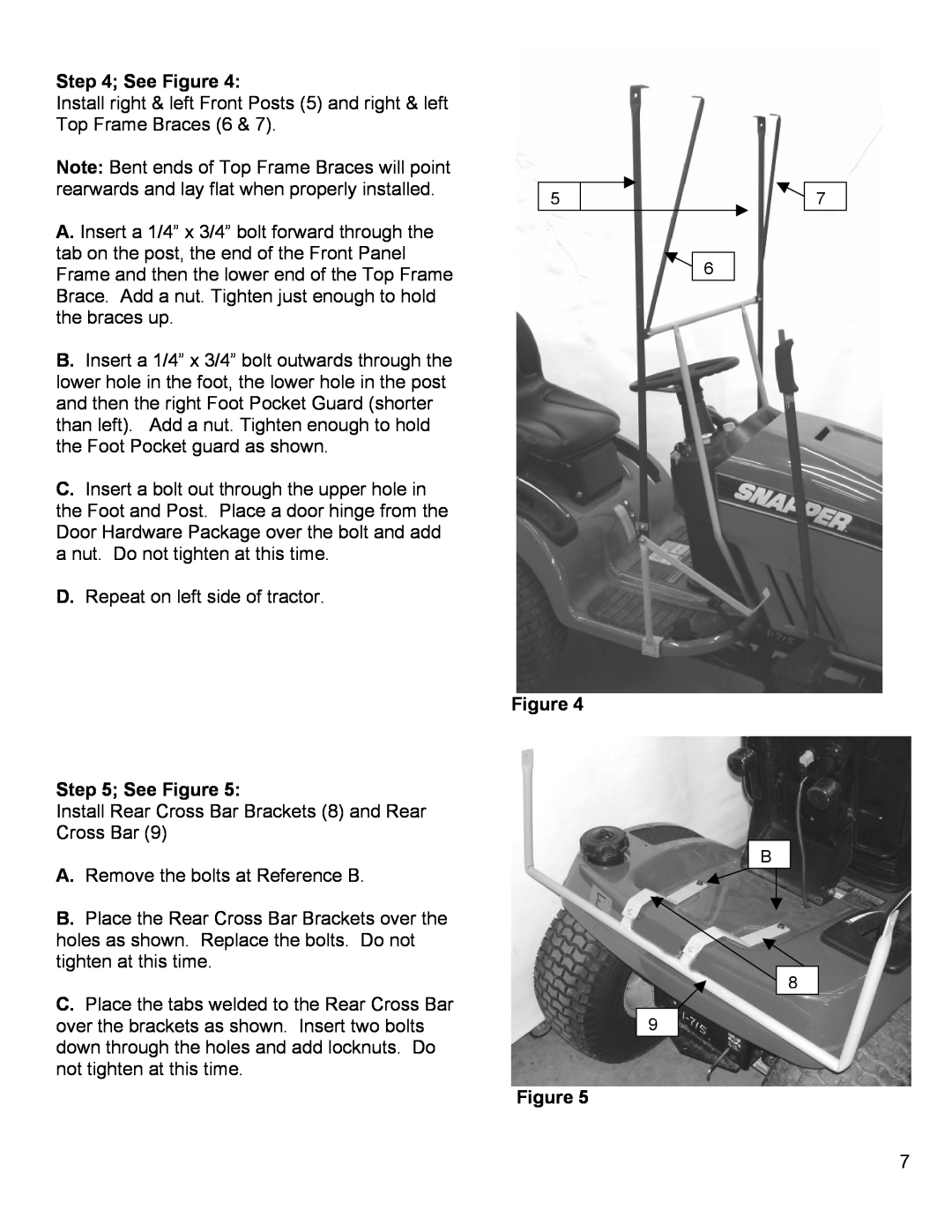 Snapper 1694921 manual See Figure 