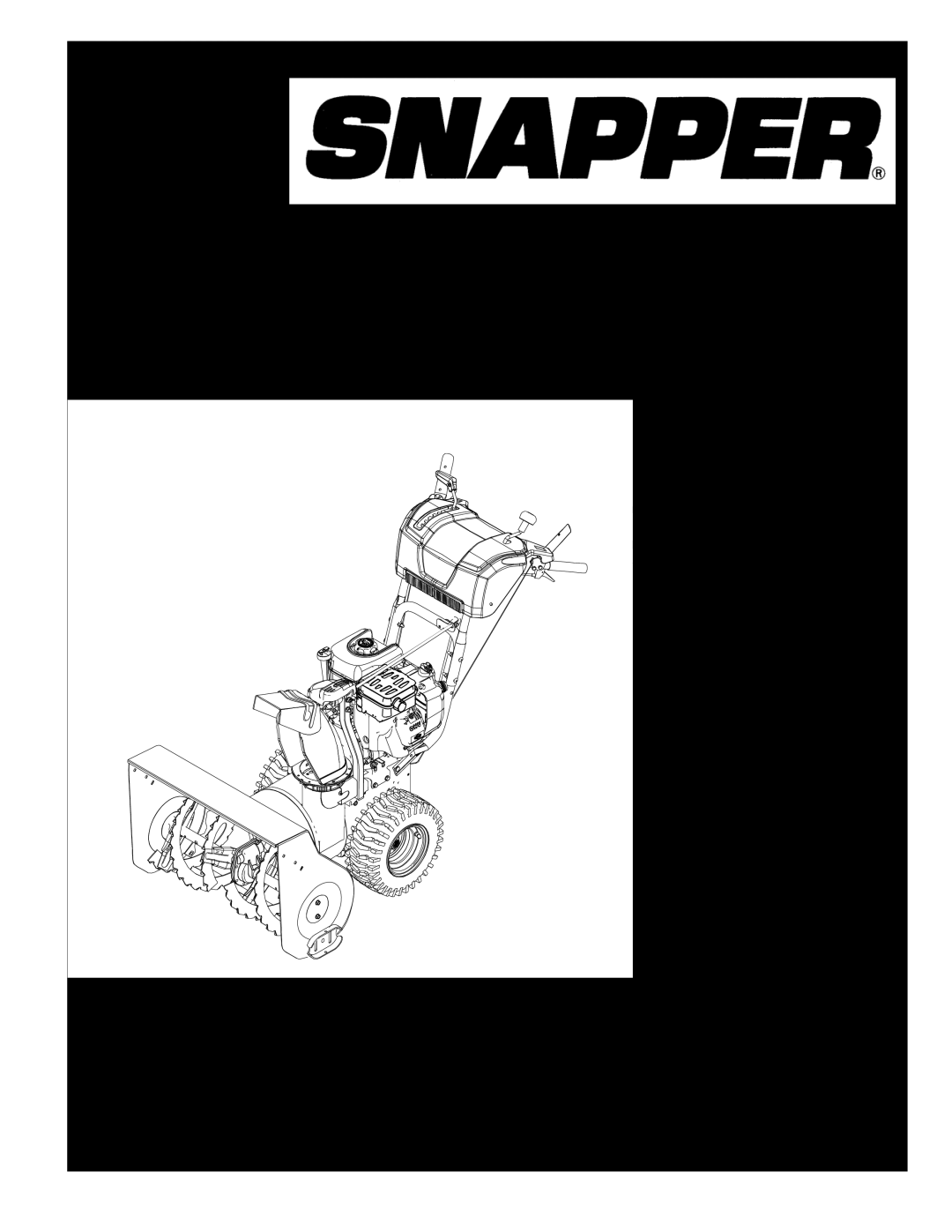 Snapper 1696000 manual NotReproductorfion, 24 9TP TWO STAGE INTERMEDIATE SNOWTHROWER, Parts Manual for, Manual No, 7105282 