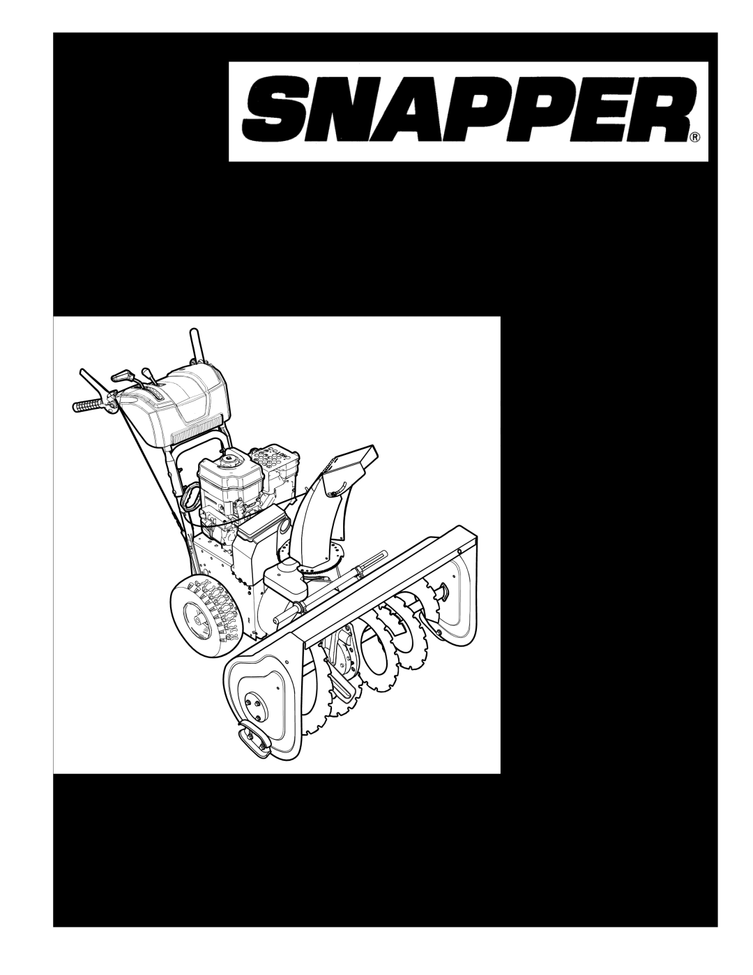 Snapper 1696003 manual 27 & 29 TWO STAGE INTERMEDIATE SNOWTHROWERS, Parts Manual for, Model No. Description, Manual No 
