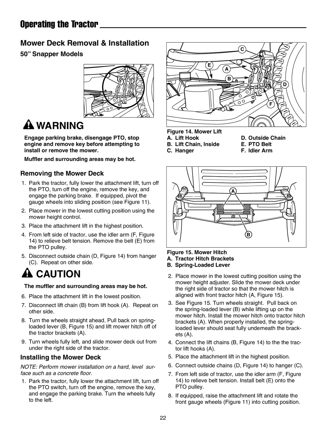 Snapper 1700, 2700, 400 manual Snapper Models 