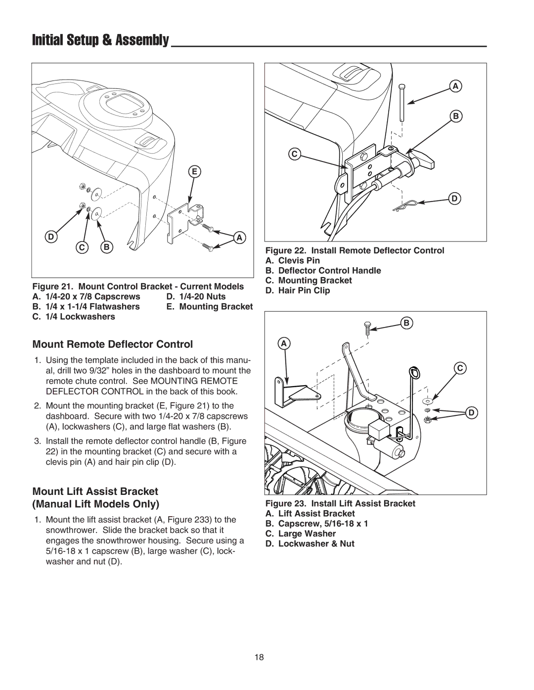 Snapper 1724089, 1695099, 1694238, 1694874 Mount Remote Deflector Control, Mount Lift Assist Bracket Manual Lift Models Only 