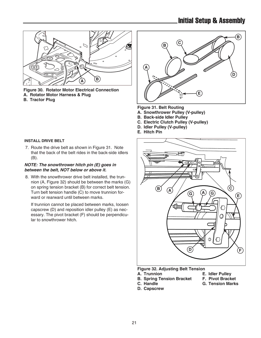 Snapper 1694874, 1724089, 1695099, 1694238 manual Initial Setup & Assembly 