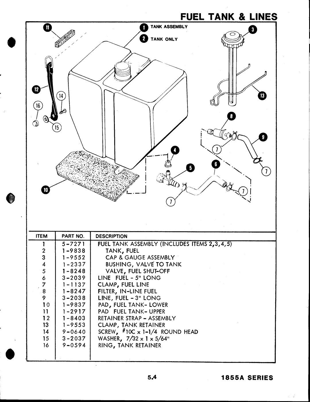 Snapper 1855A Series manual 