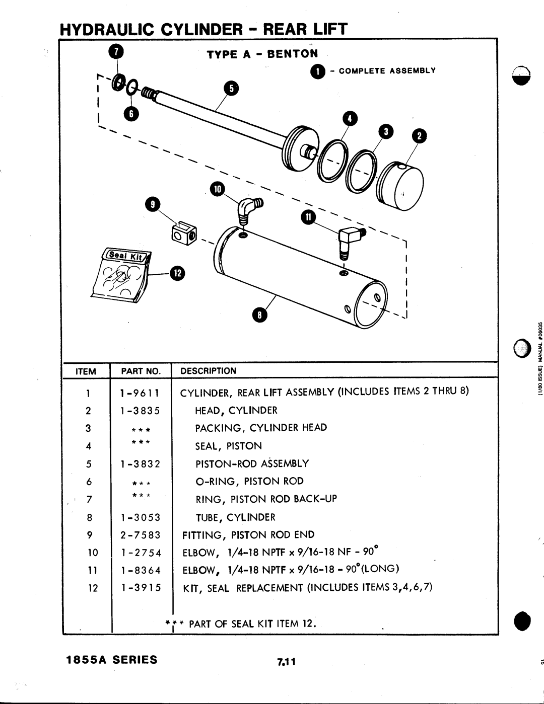 Snapper 1855A Series manual 