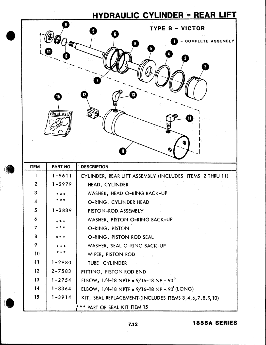 Snapper 1855A Series manual 