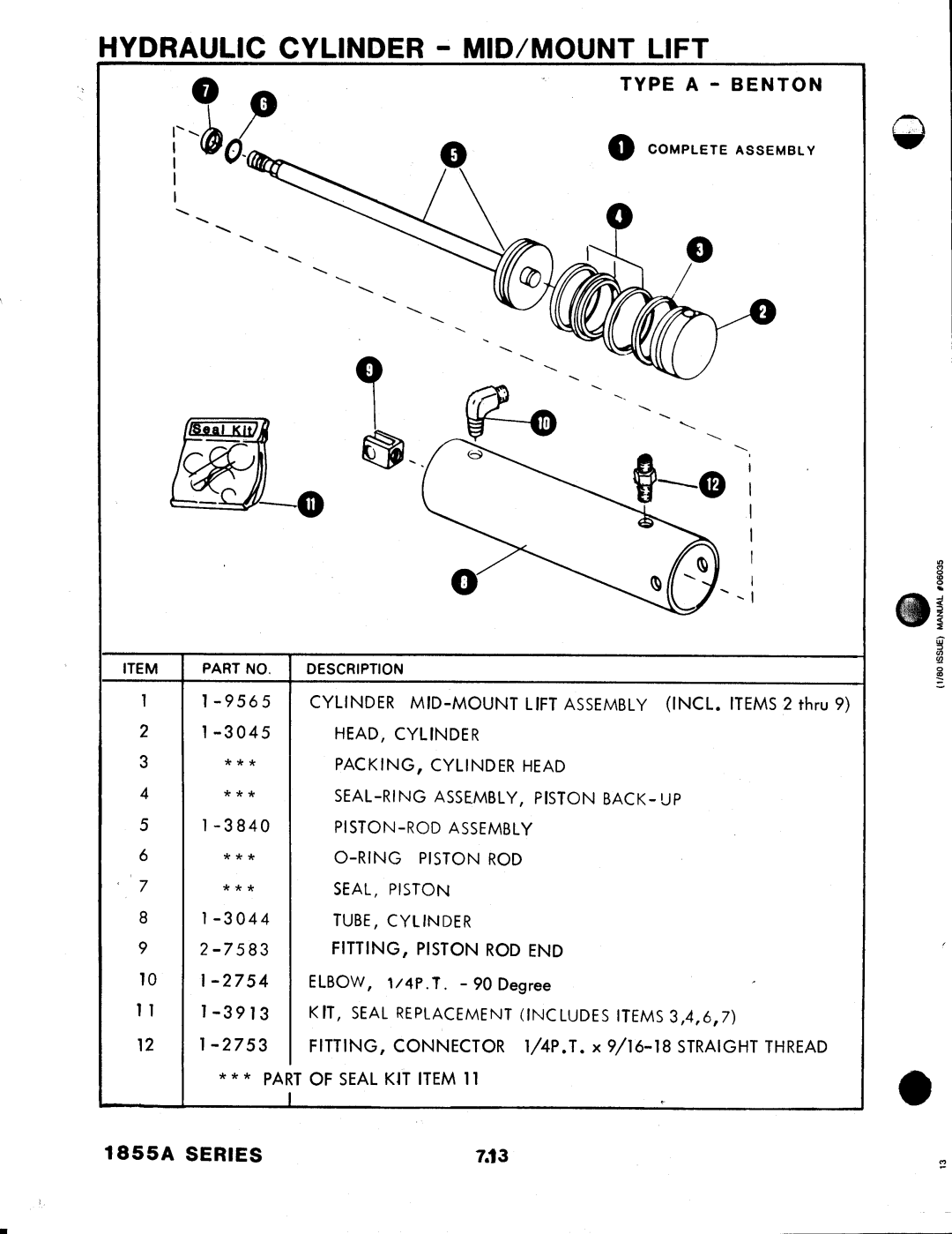 Snapper 1855A Series manual 