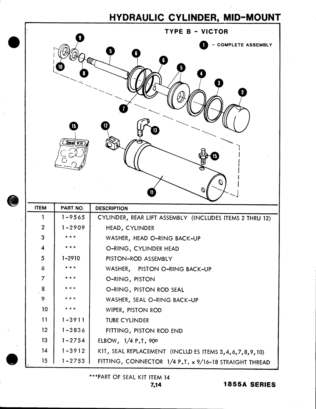 Snapper 1855A Series manual 