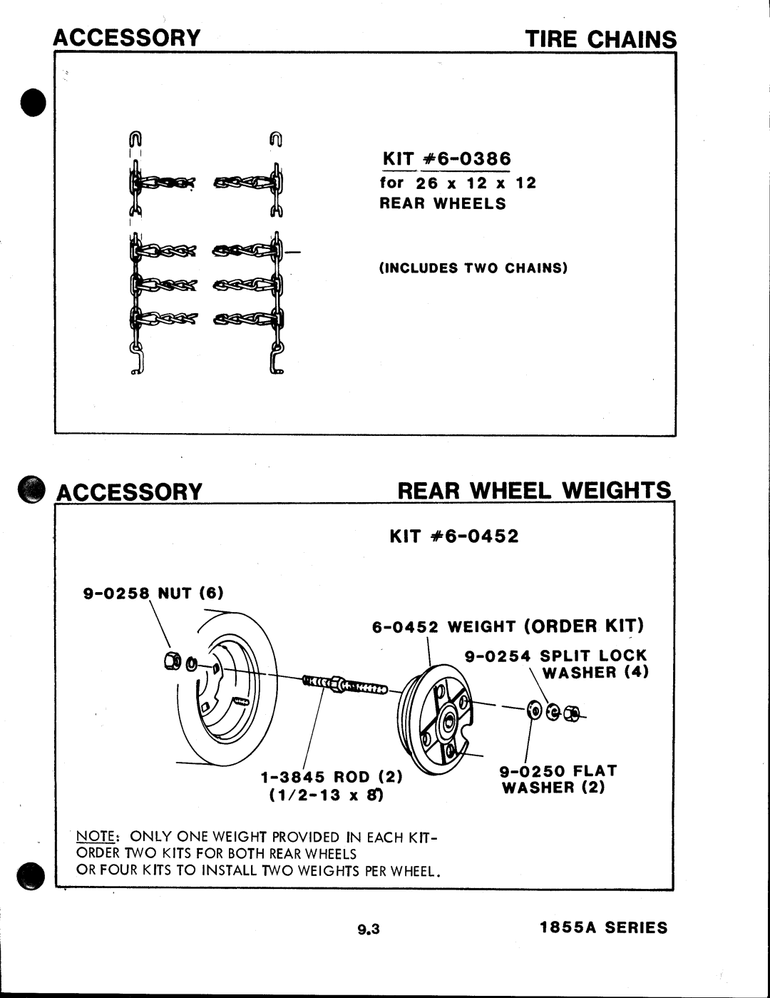 Snapper 1855A Series manual 