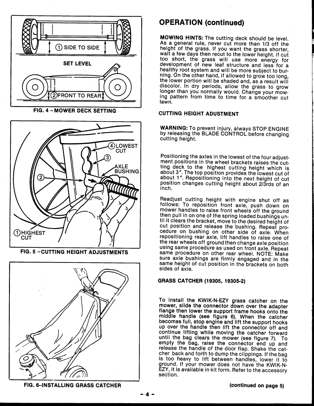 Snapper 19305 manual 
