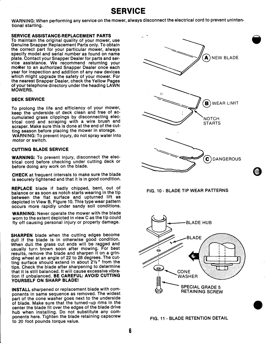 Snapper 19E07 manual 