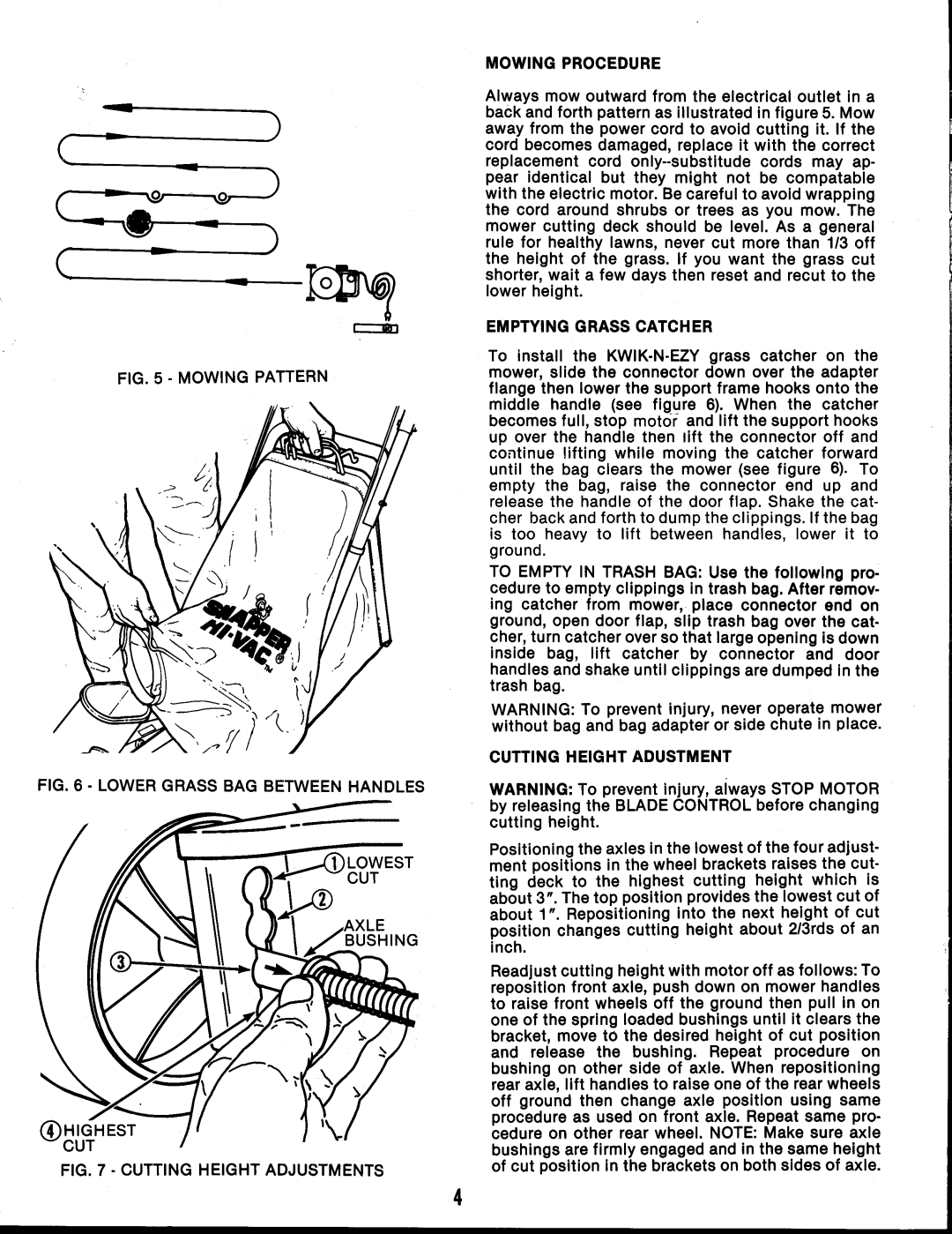 Snapper 19EO5 HI-VAC Series manual 