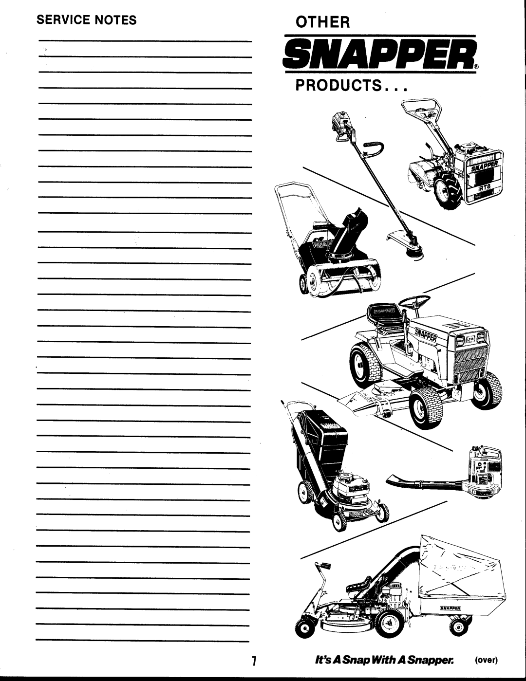 Snapper 19EO5 HI-VAC Series manual 