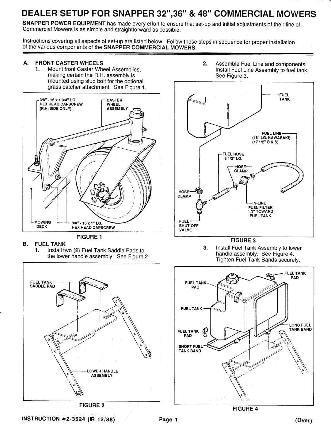 Snapper 2-3524 manual 