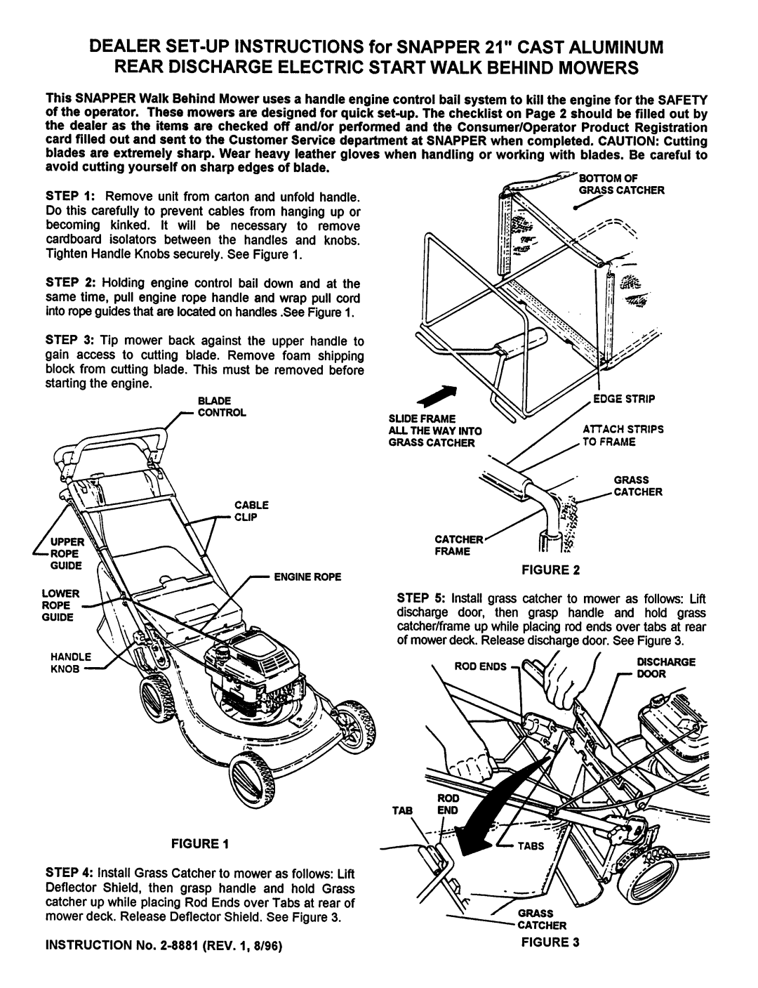 Snapper 2-8881 manual 