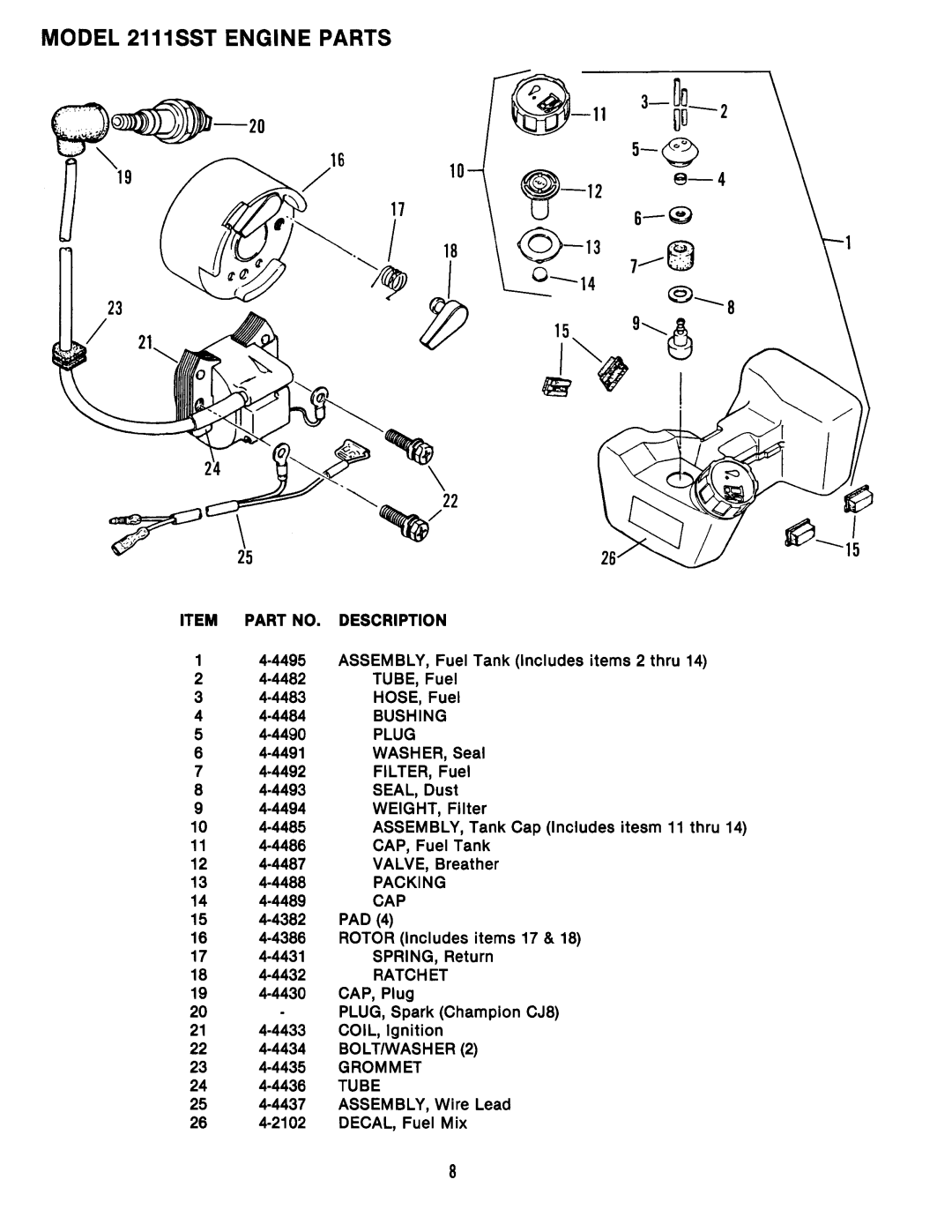 Snapper 2111SST manual 