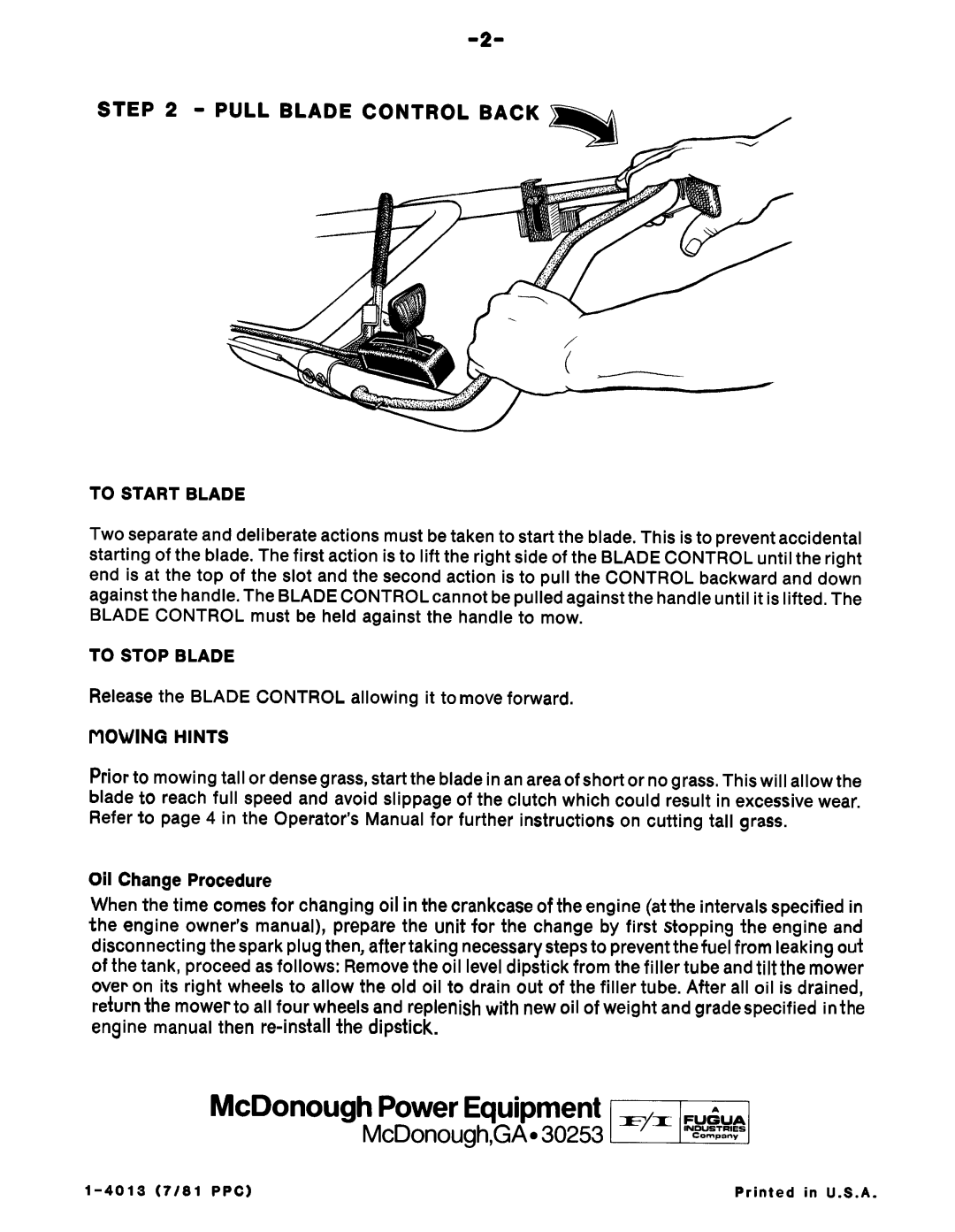 Snapper 2135YP manual 