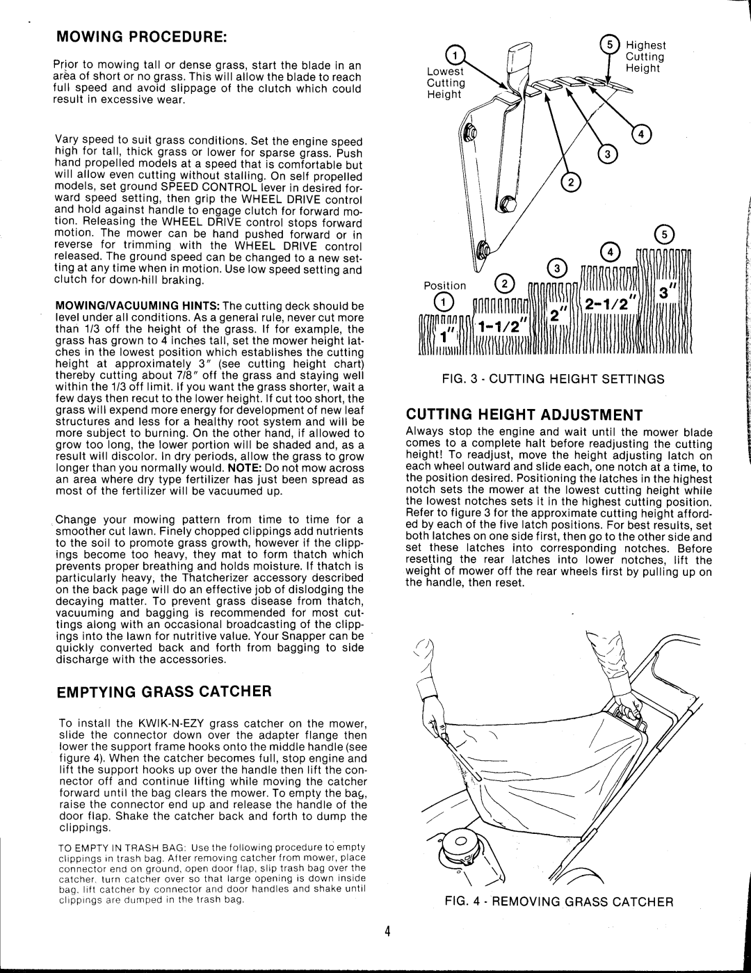 Snapper 21402P manual 