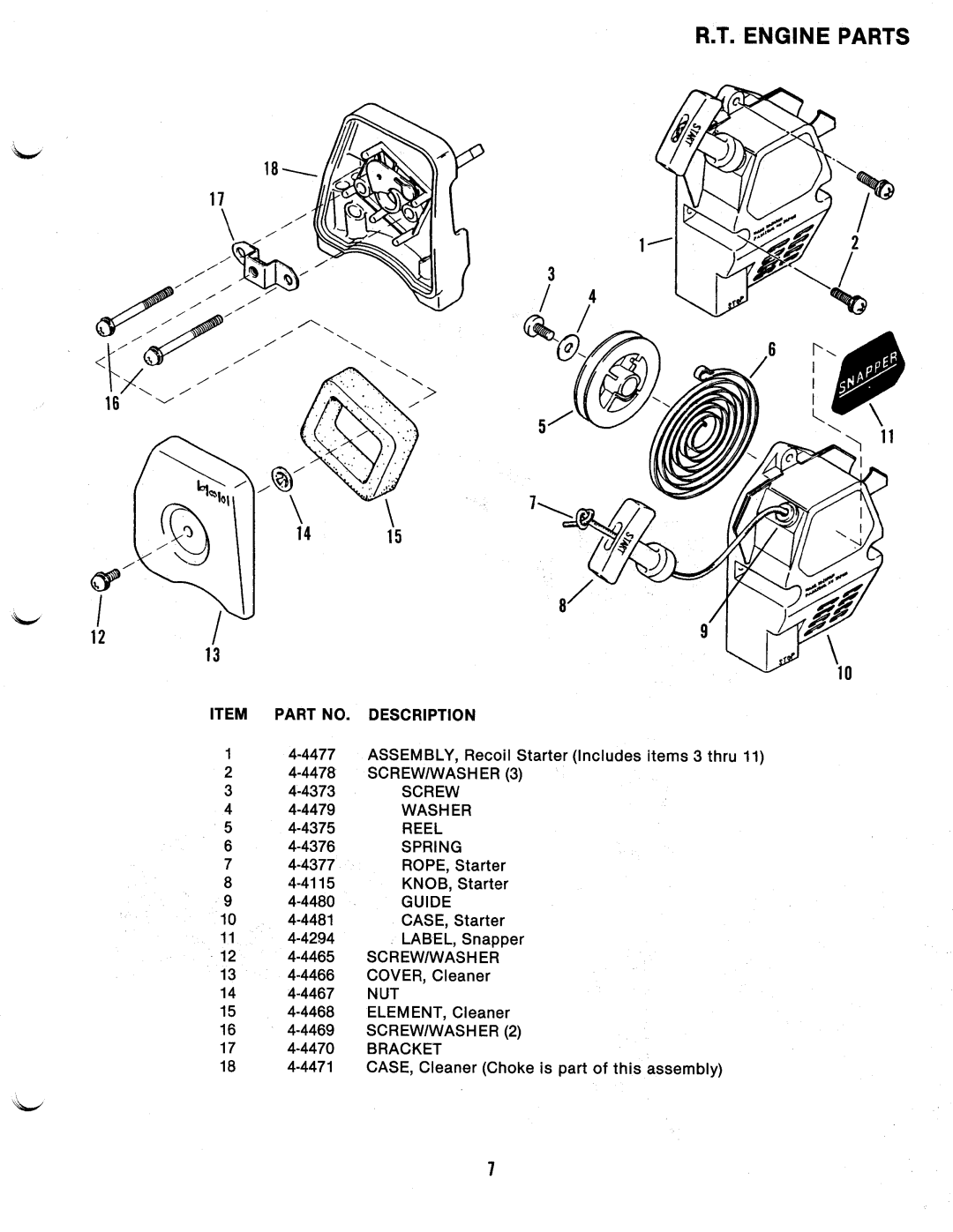 Snapper 2150 manual 