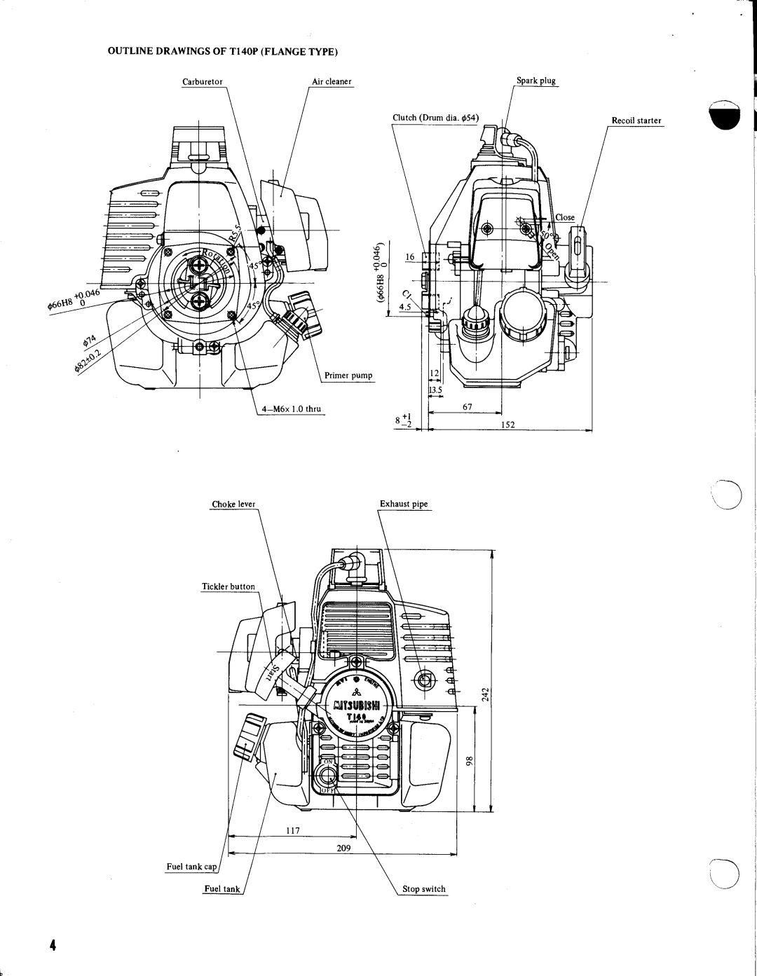 Snapper 240, 210 manual 