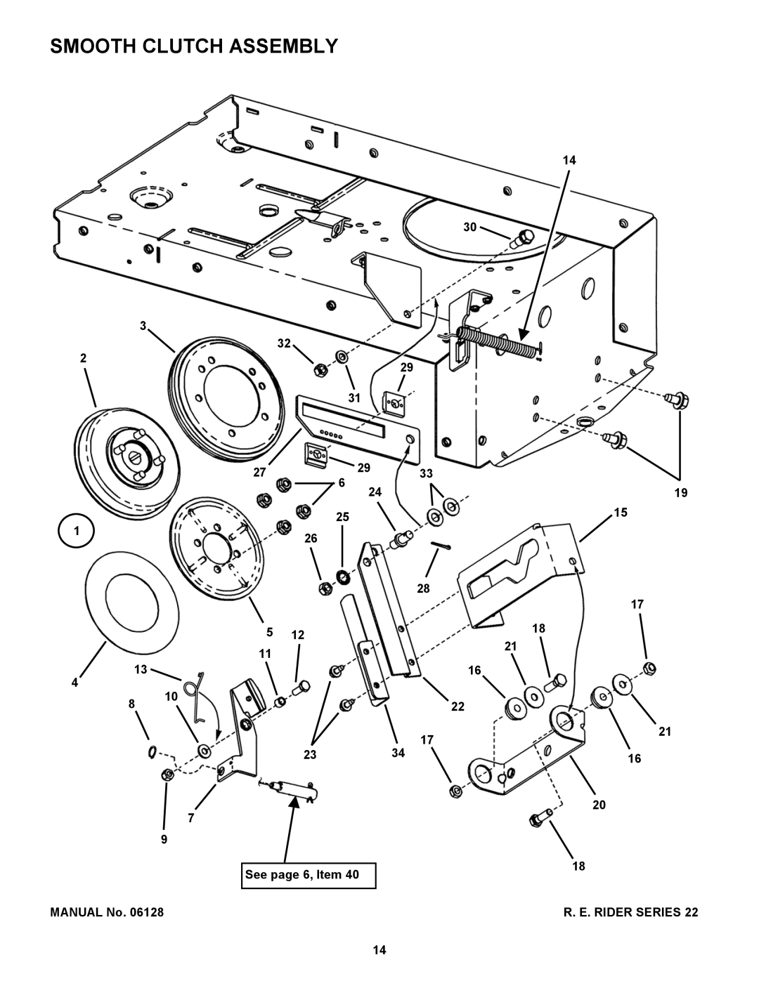 Snapper 300922B, 281022BE, W280922B, W301022BE manual Smooth Clutch Assembly 