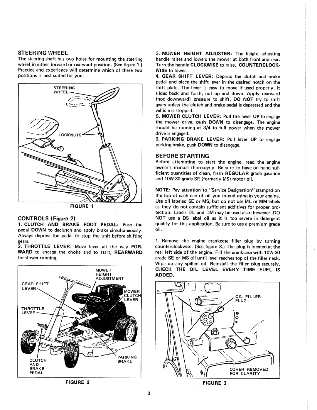 Snapper 3008 manual 