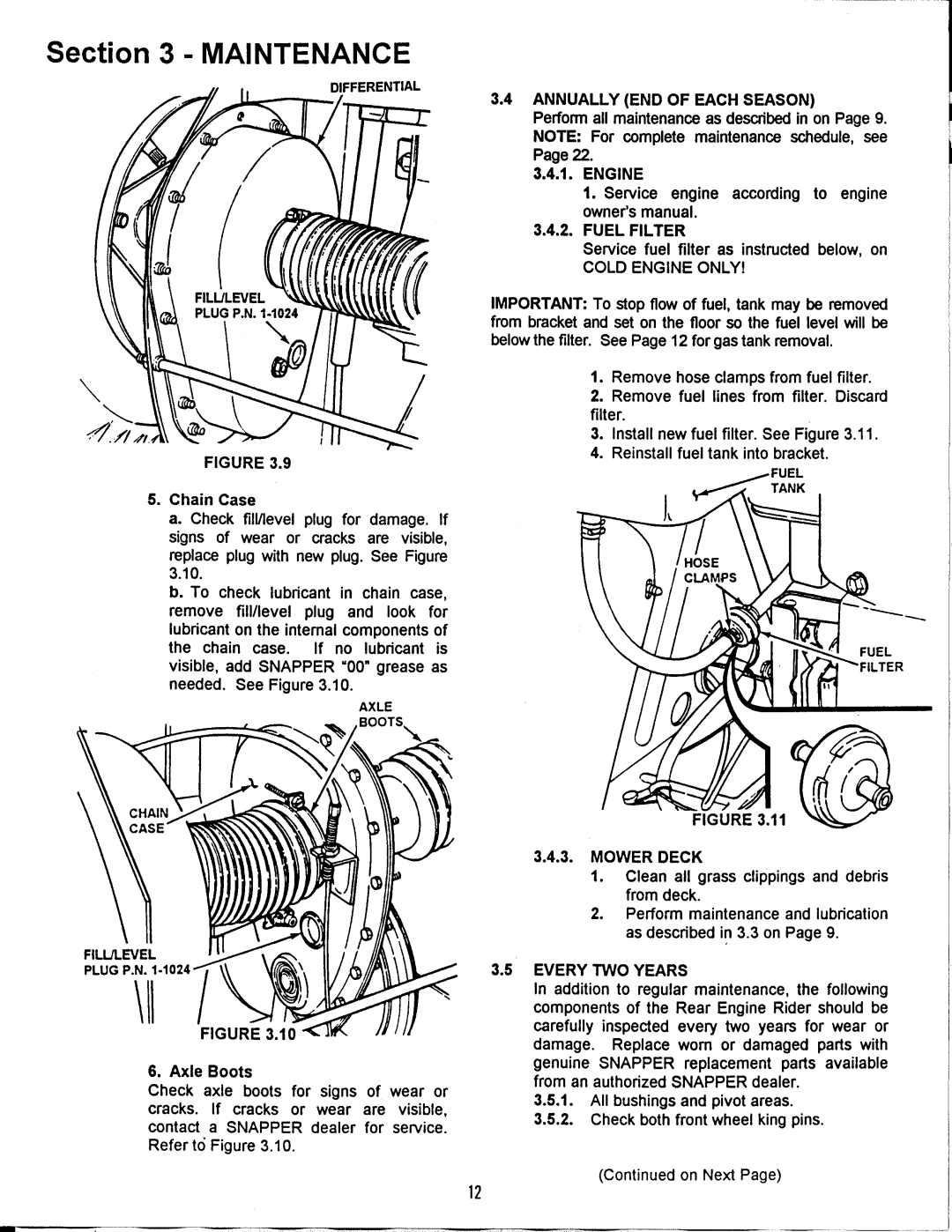 Snapper 281016be, 331416KVE, 331416BVE, 250816be, 301216BE, 301016BE, N281016BE, N250816BE manual 