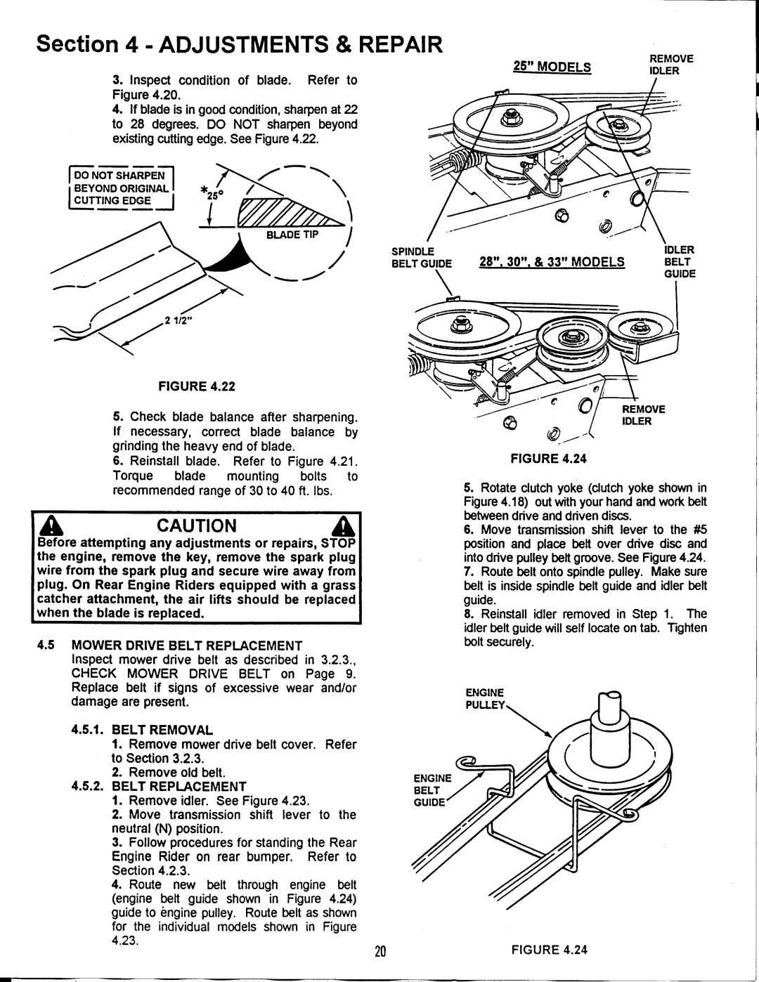 Snapper 331416KVE, 331416BVE, 281016be, 250816be, 301216BE, 301016BE, N281016BE, N250816BE manual 