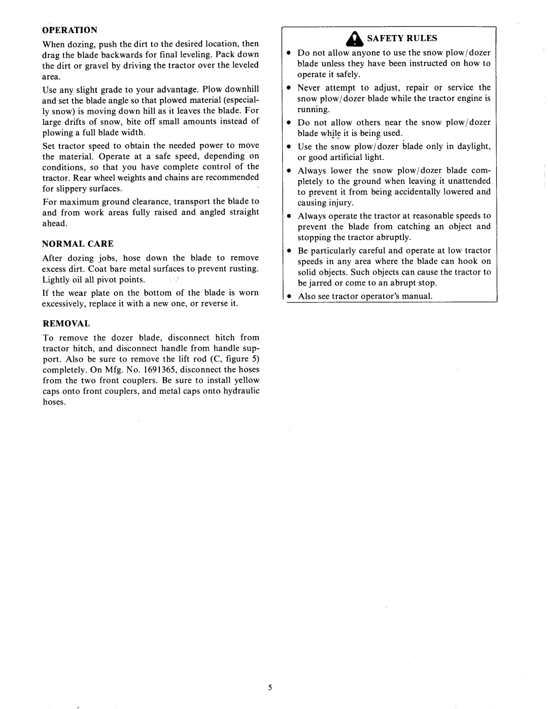 Snapper 1691365, 3331 manual 