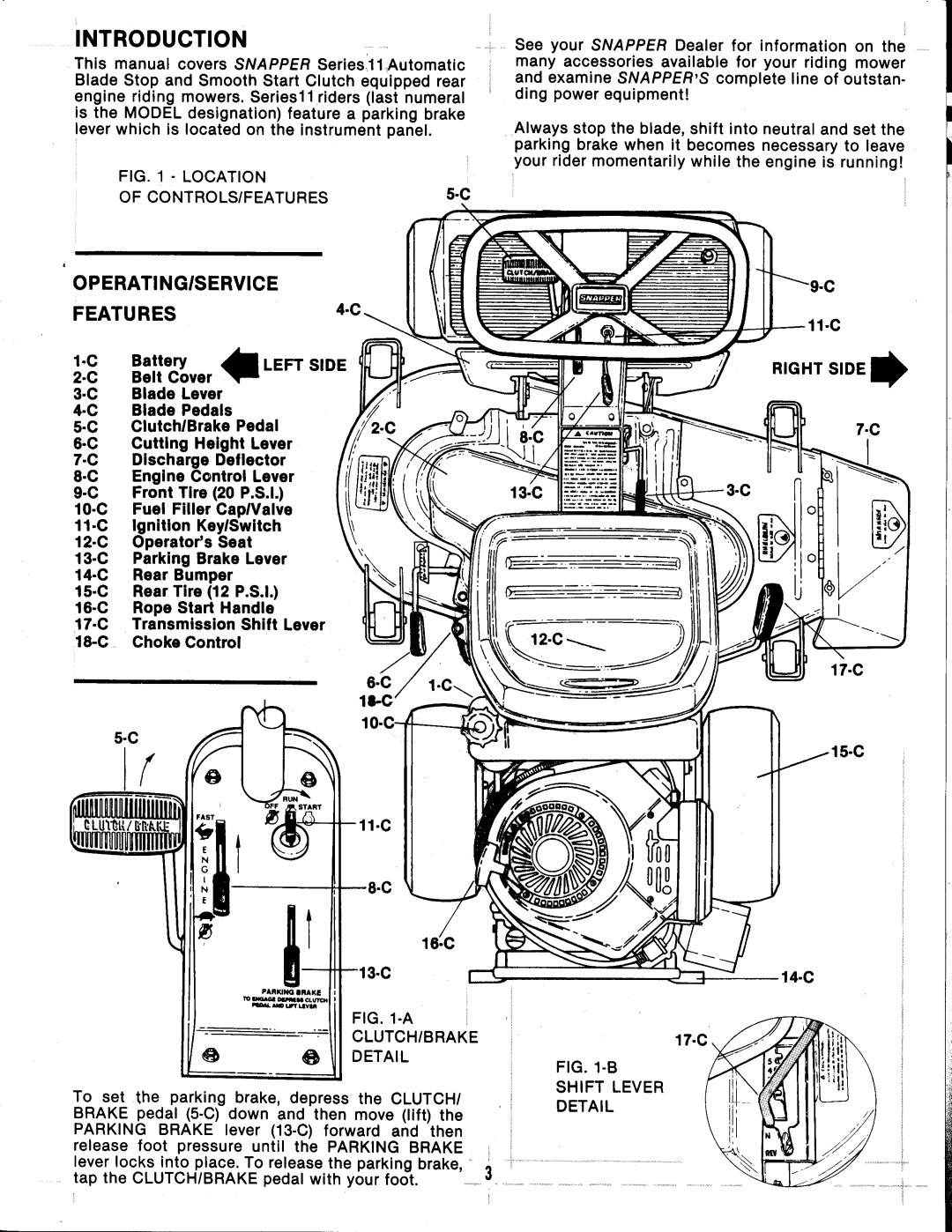 Snapper 411611BVE manual 