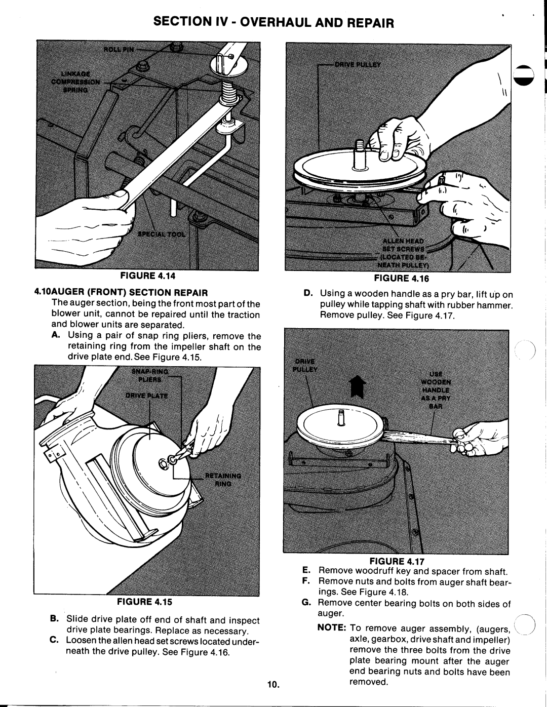 Snapper 4220 Series manual 