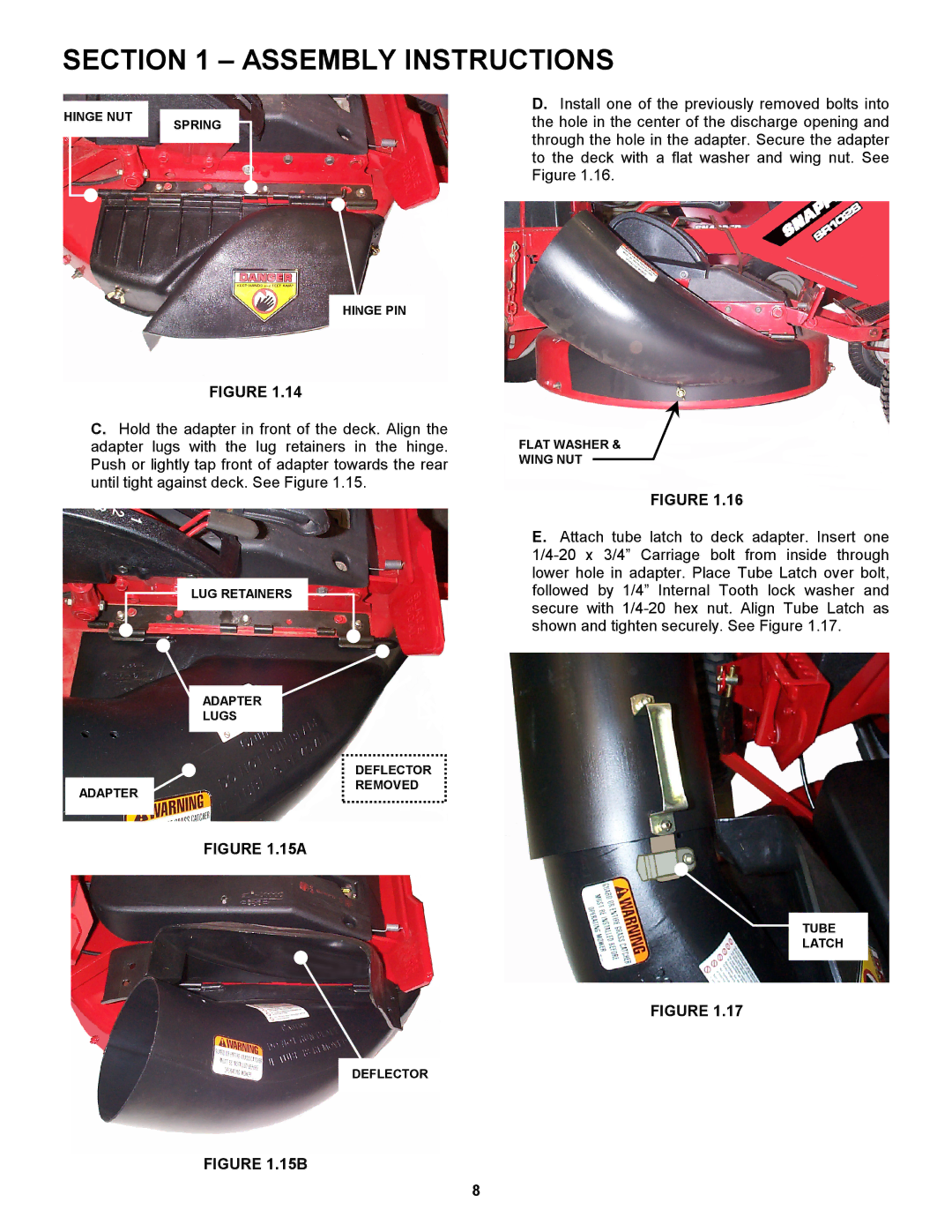 Snapper 447575 manual 15A 