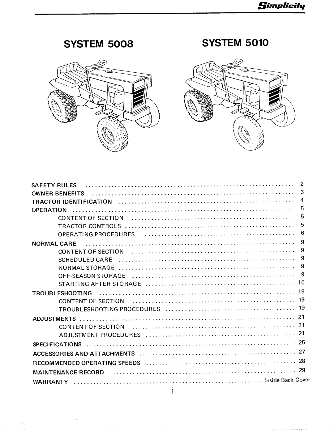 Snapper 5010 manual 