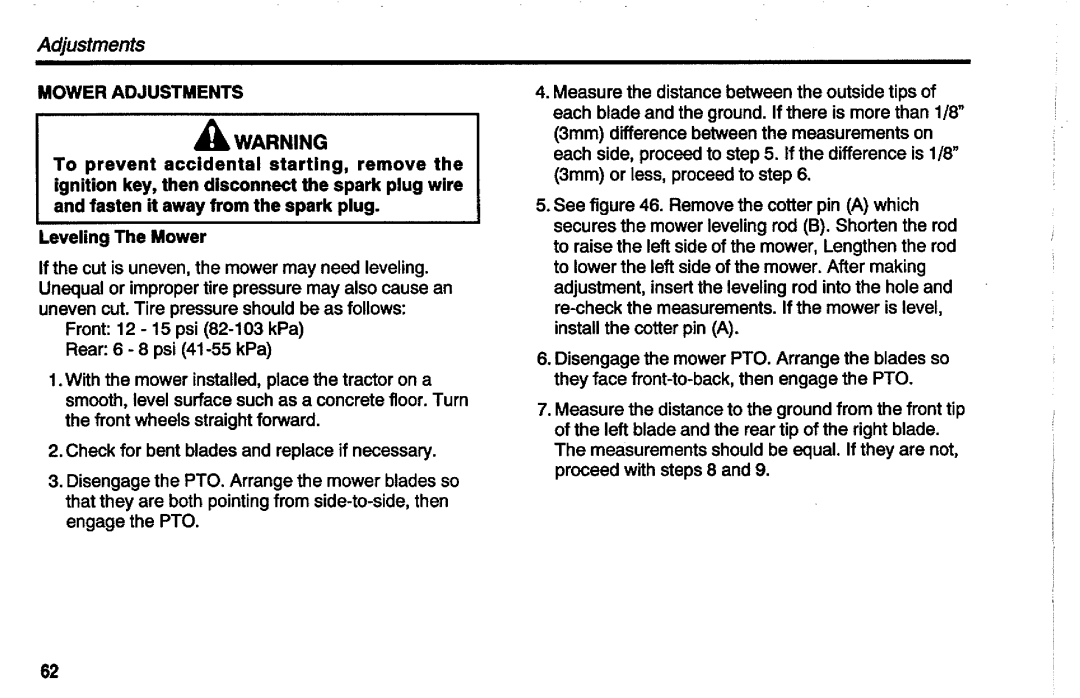 Snapper 512 SERIES manual 