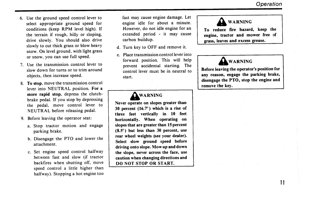 Snapper 5200 Series manual 