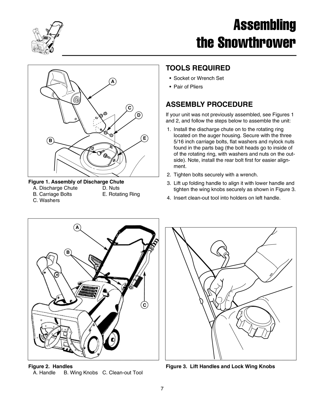 Snapper 5201m, 5201e manual Tools Required, Assembly Procedure 