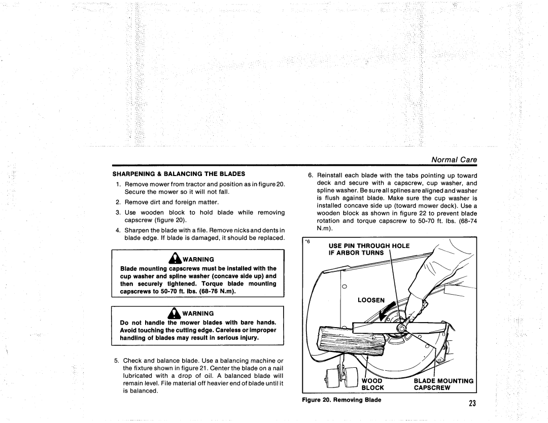 Snapper 521H Series manual