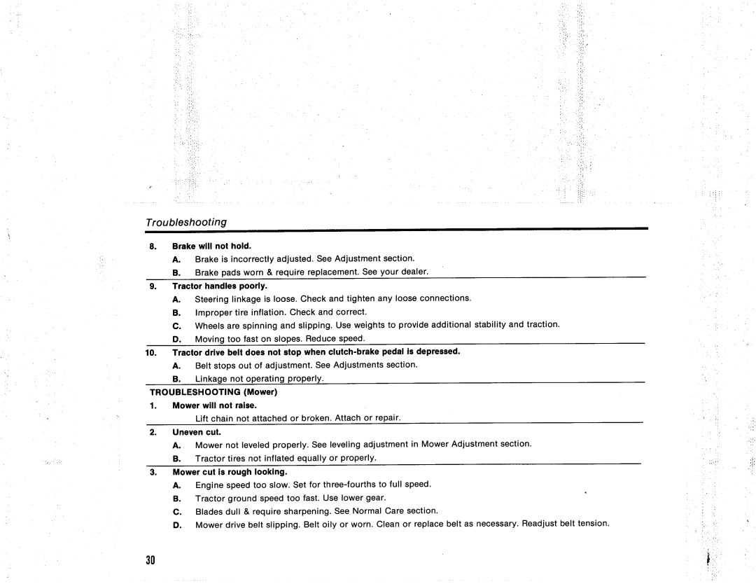 Snapper 521H Series manual