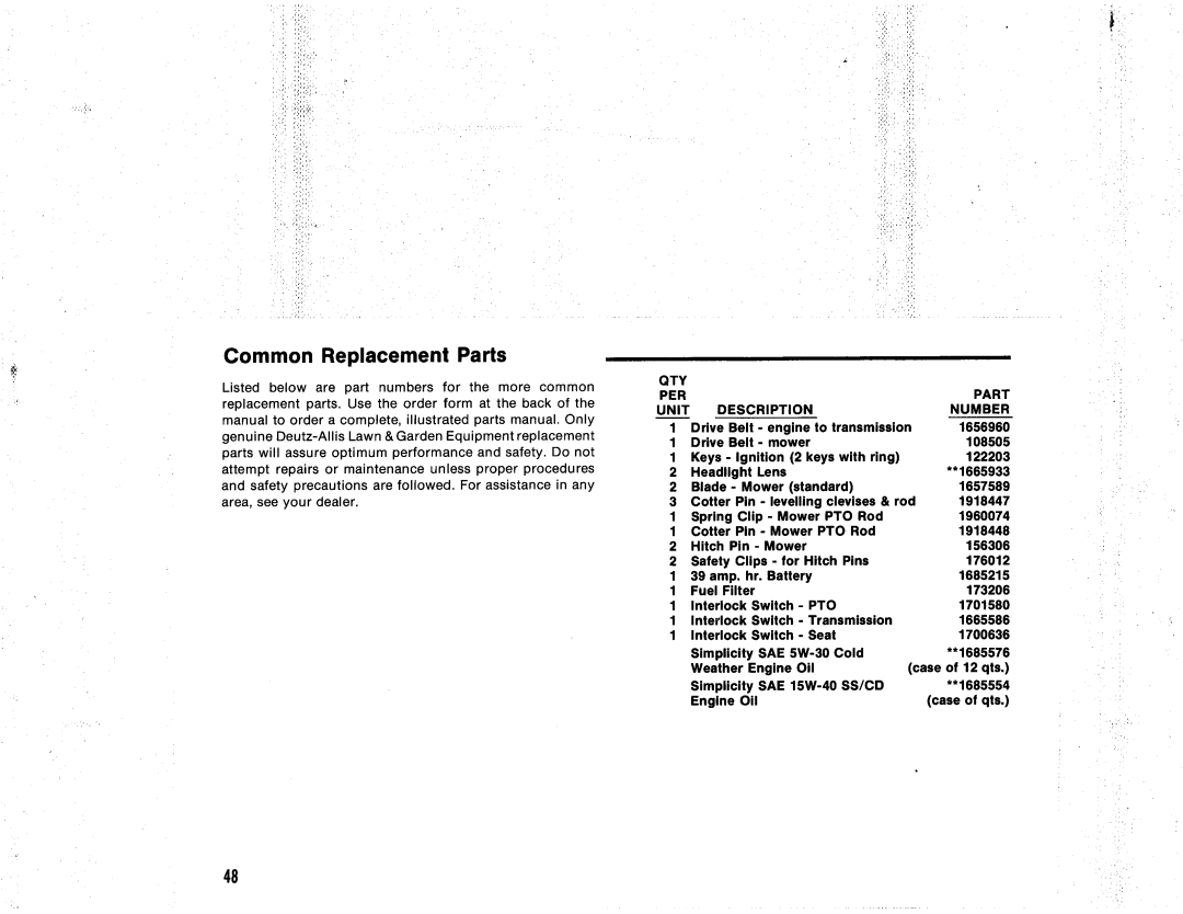 Snapper 521H Series manual 