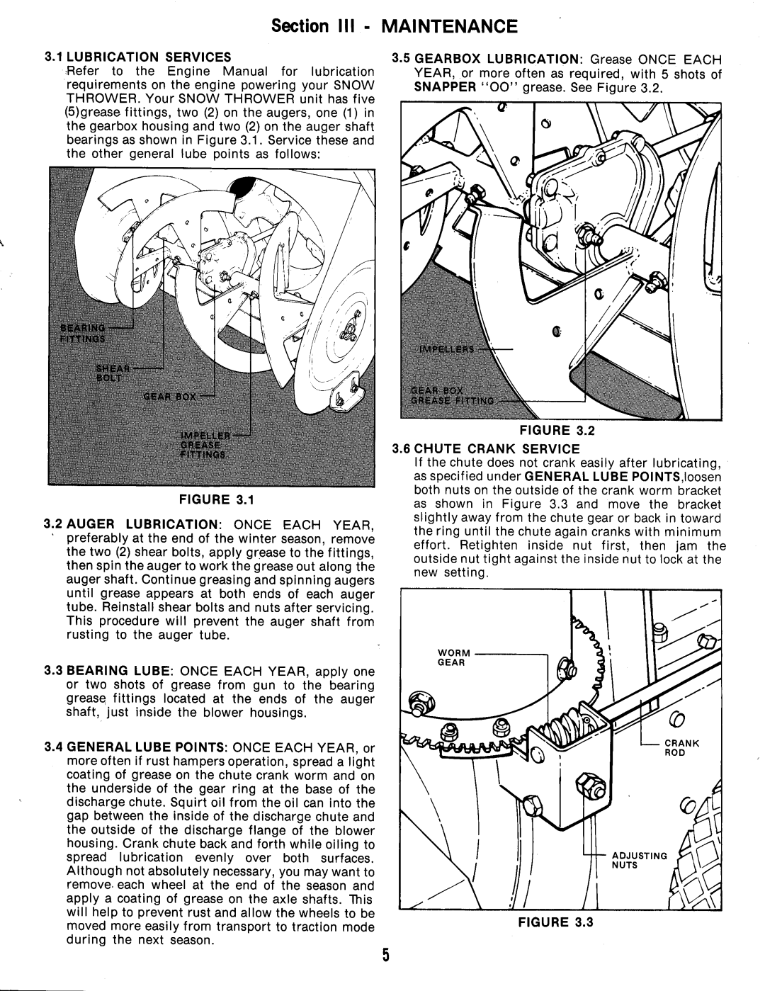 Snapper 5240 Series manual 