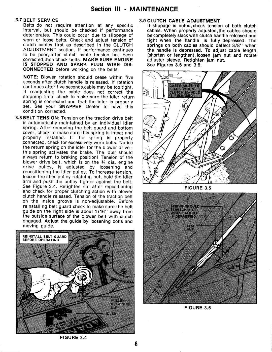 Snapper 5240 Series manual 