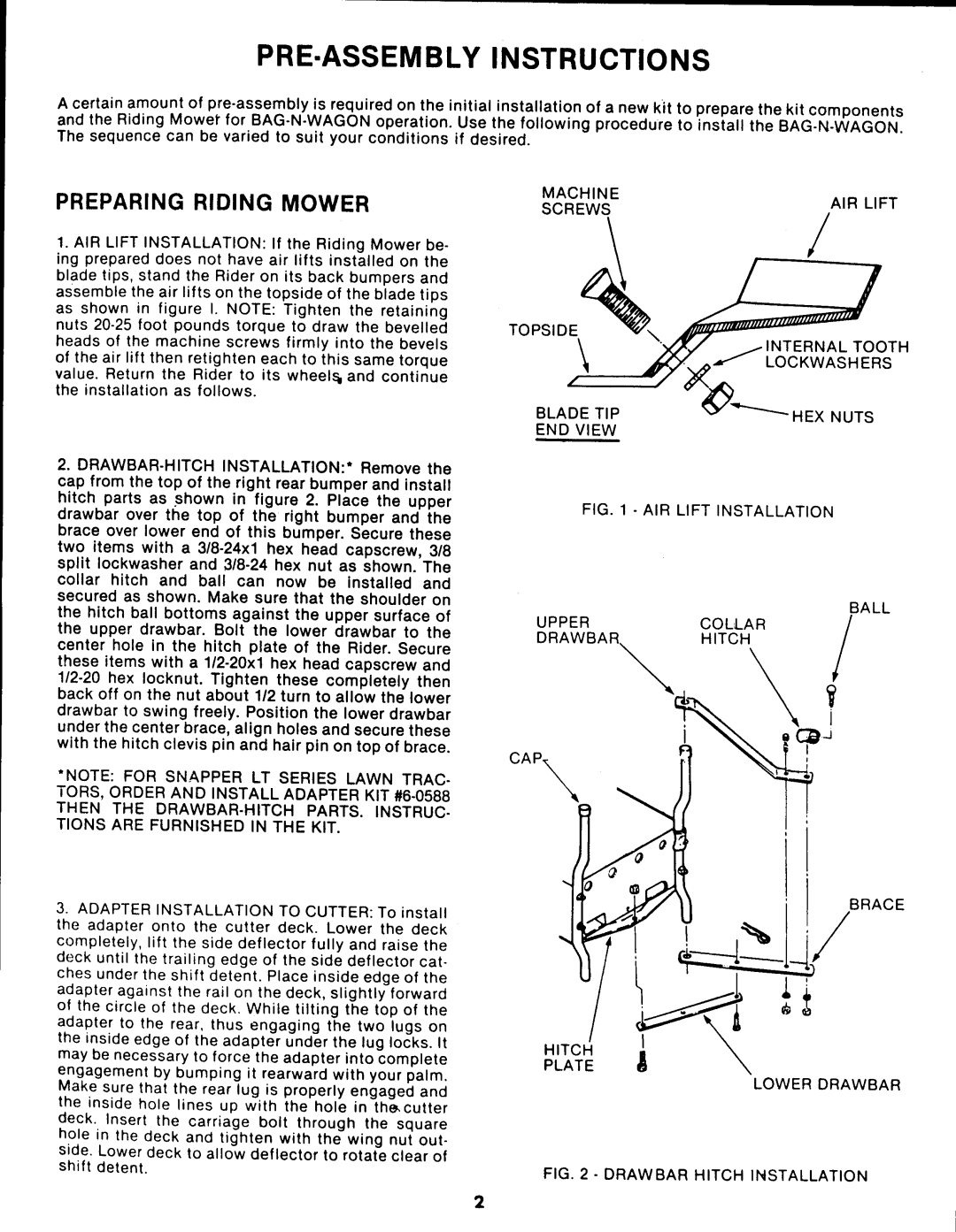 Snapper 6-0300 manual 