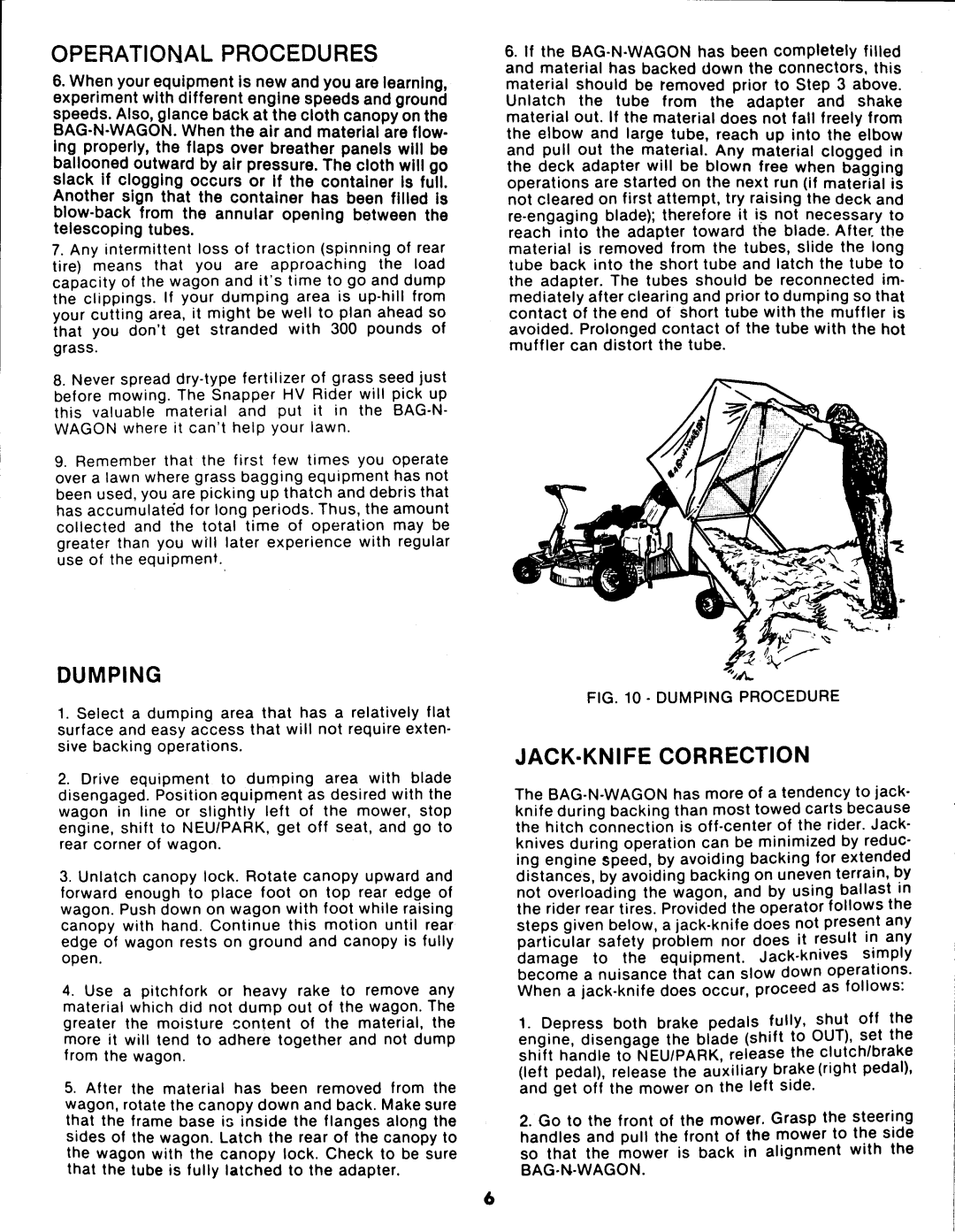 Snapper 6-0300 manual 