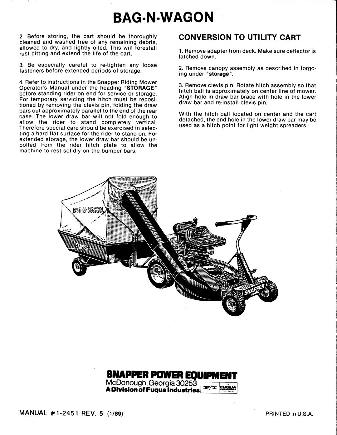 Snapper 6-0300 manual 