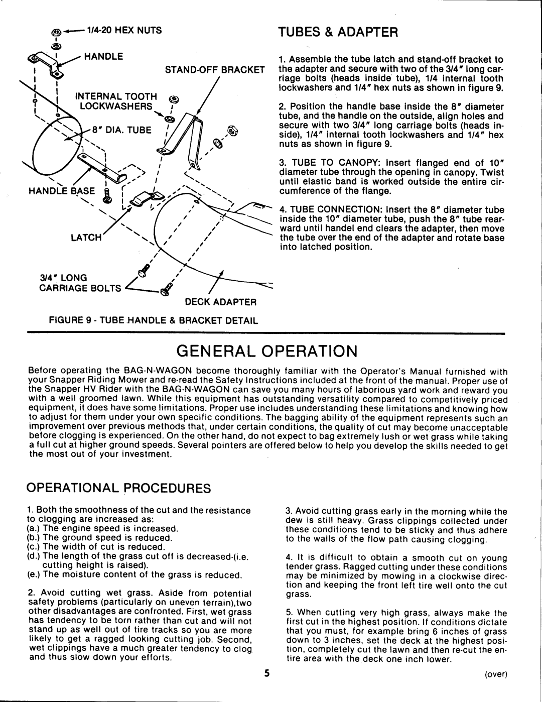 Snapper 6-0947 manual 